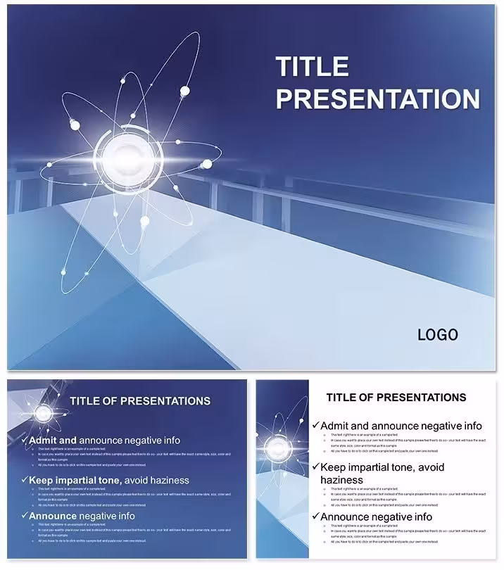 Atomic Model PowerPoint Template - 28 Editable Diagrams | Instant Download