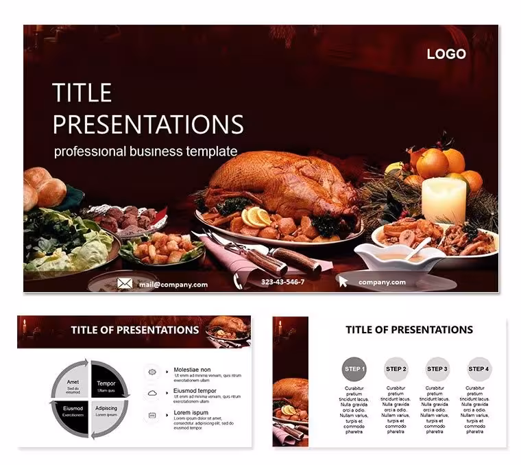 Savory Thanksgiving Food PowerPoint Templates