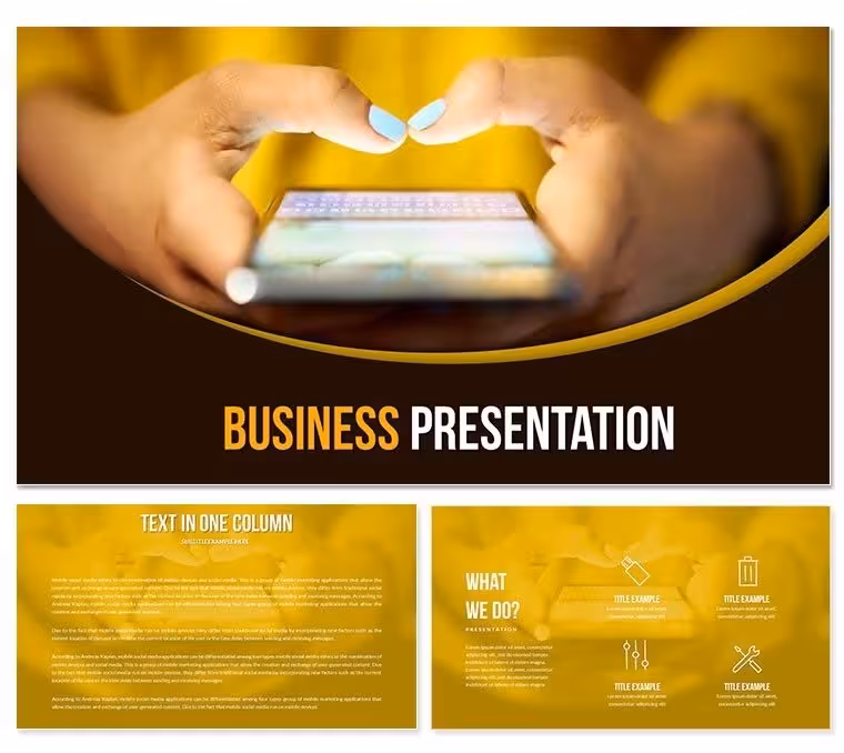 Unlock Engaging Tech Presentations with the Smartphone Keynote Template