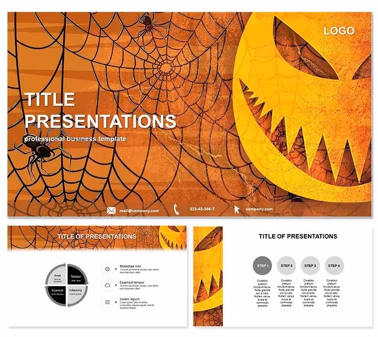 Bright Halloween Background PowerPoint Template