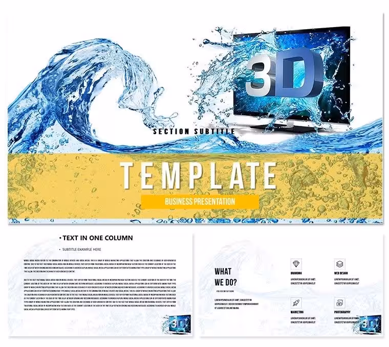 3D TV - Technology Keynote template