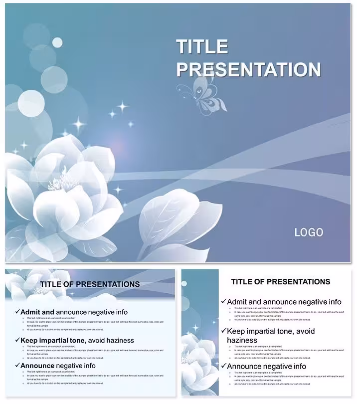 Free Abstract Secret Flower PowerPoint Template