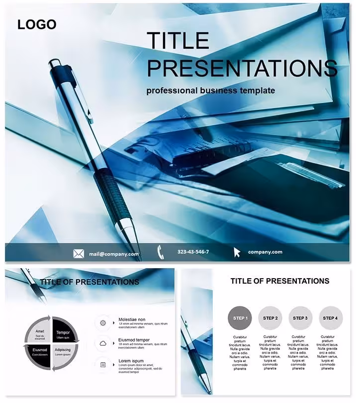 Preparation of Business Strategy PowerPoint Template