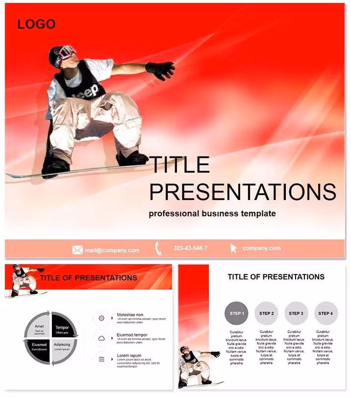 Snowboard Sports PowerPoint Template: Ride the Wave of Engagement