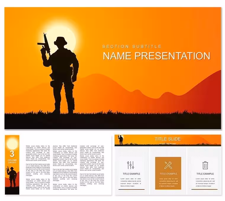 Armed Forces - War Keynote template