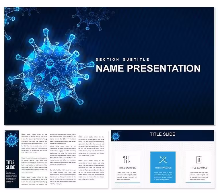 Virus Infographics Keynote Template for Medical Insights