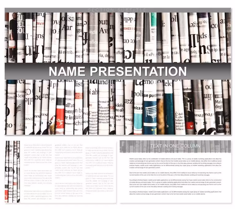 Publishing News Keynote Template: Craft Breaking Stories with Visual Impact