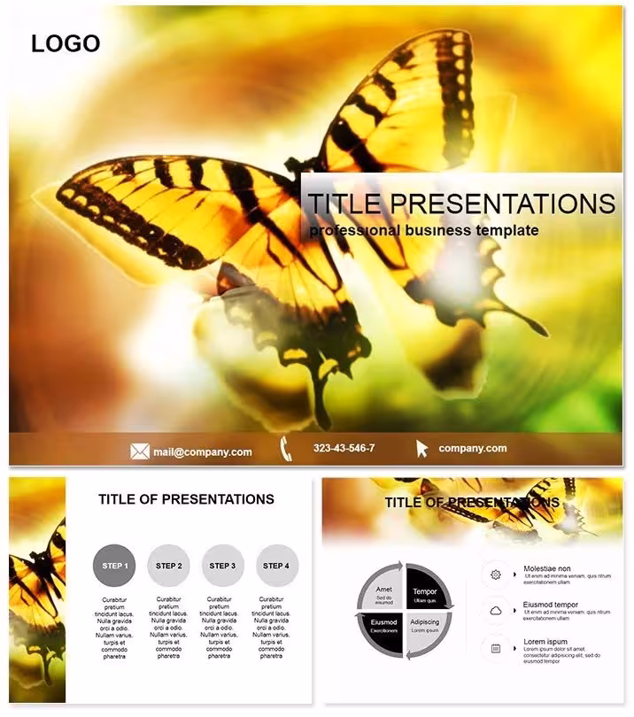 Butterfly Keynote Template: Wings of Inspiration for Nature Decks