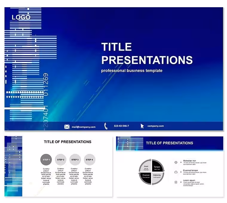 Modern Barcode Keynote Template: Pro Slides