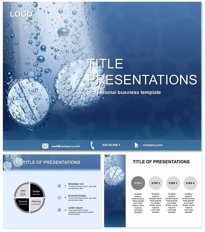 Pills for Treatment PowerPoint Template