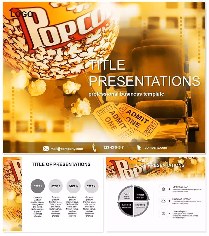 Cinema Popcorn Keynote Presentation Kit