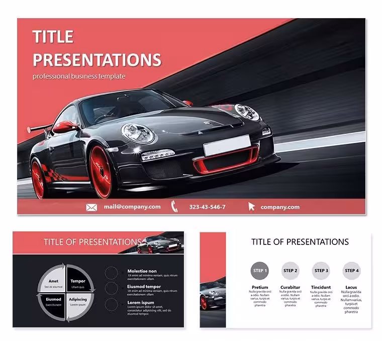 Car Dealership Catalog PowerPoint Template