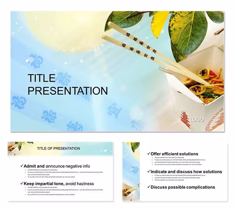 Savor Success: Asian Food PowerPoint Template for Culinary Pros