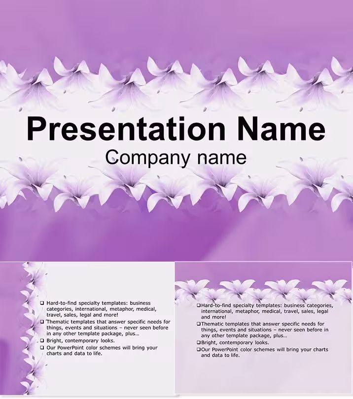 Charming Little Lily Keynote Theme