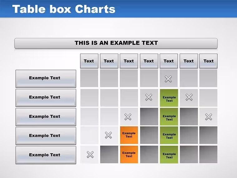 Table Box Charts Keynote Template - 11 Fully Editable Slides | Instant Download | ImagineLayout