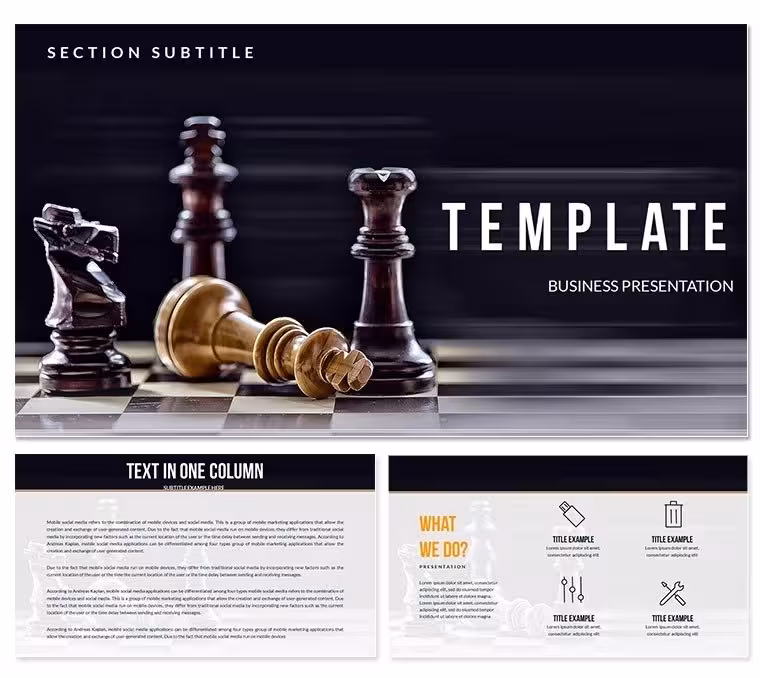 Strategy, Combination, Tactics Keynote templates