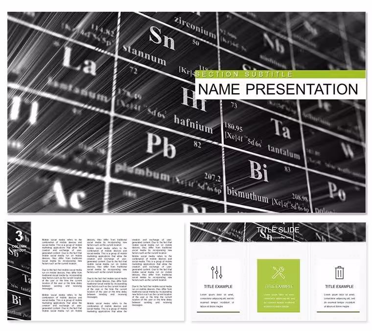 Chemical Elements Keynote Template - Design Presentation