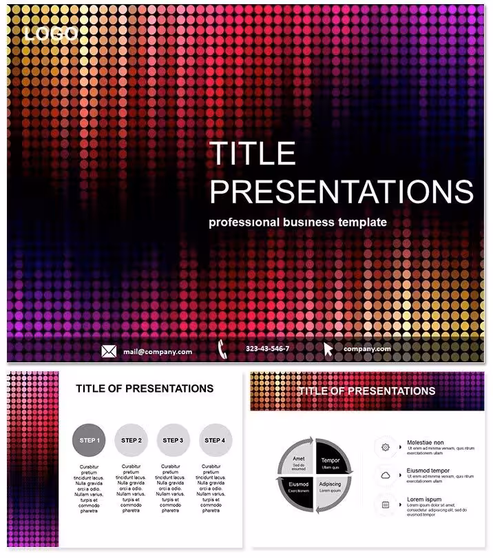 Dynamic Music Equalizer Keynote Template