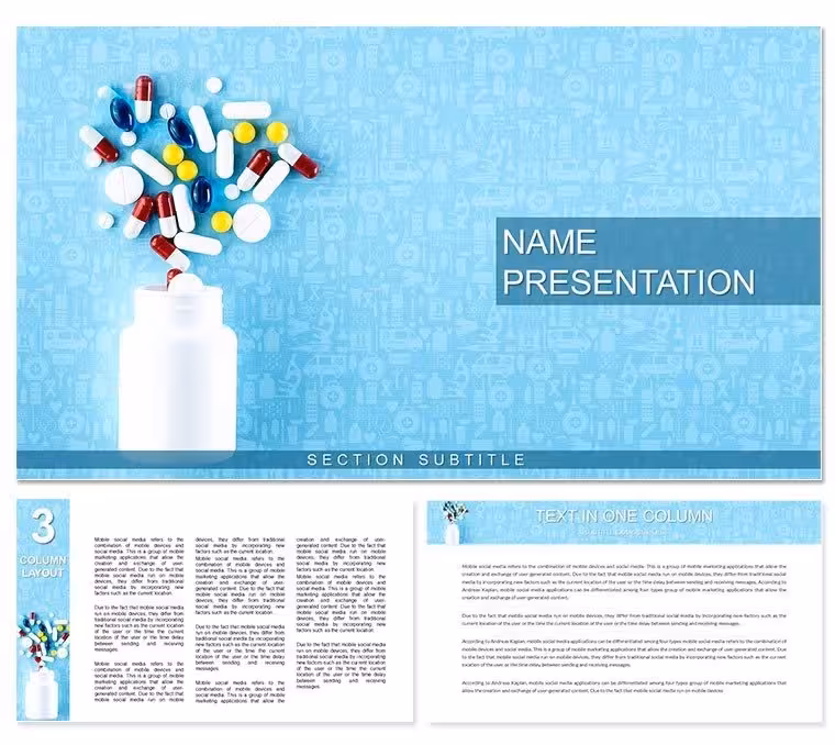 Medications Pill finder Keynote Template for Presentation