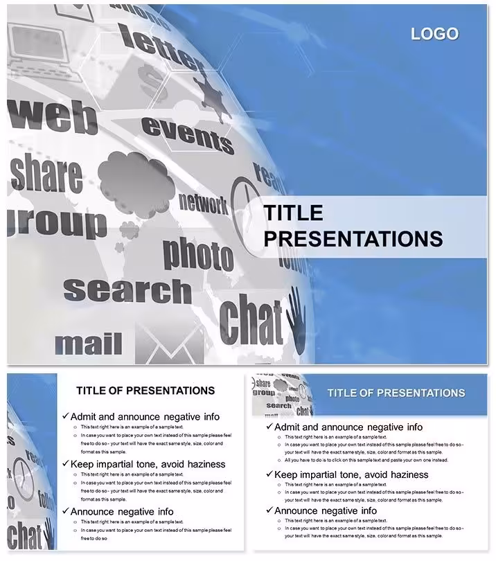 Web Portal Keynote Template: Modern Digital Slides