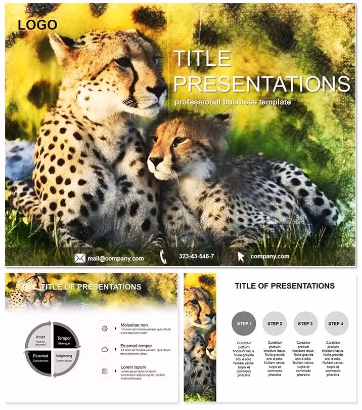 Leopard Predator PowerPoint Template