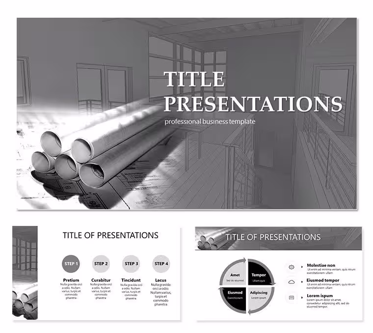 Engineering drawing Keynote templates