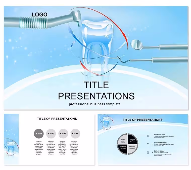 Dental Tools Keynote Template: Ignite Smiles
