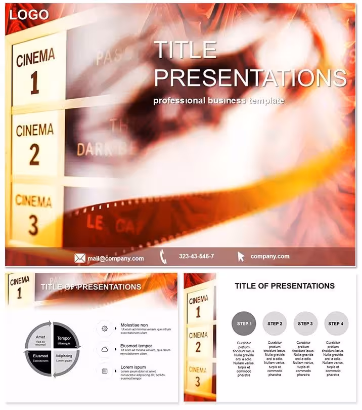 Cinema Movies PowerPoint Template for Film Fanatics