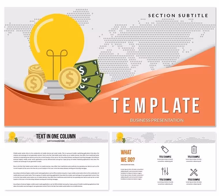 Electricity Bill Payment Keynote templates - Themes