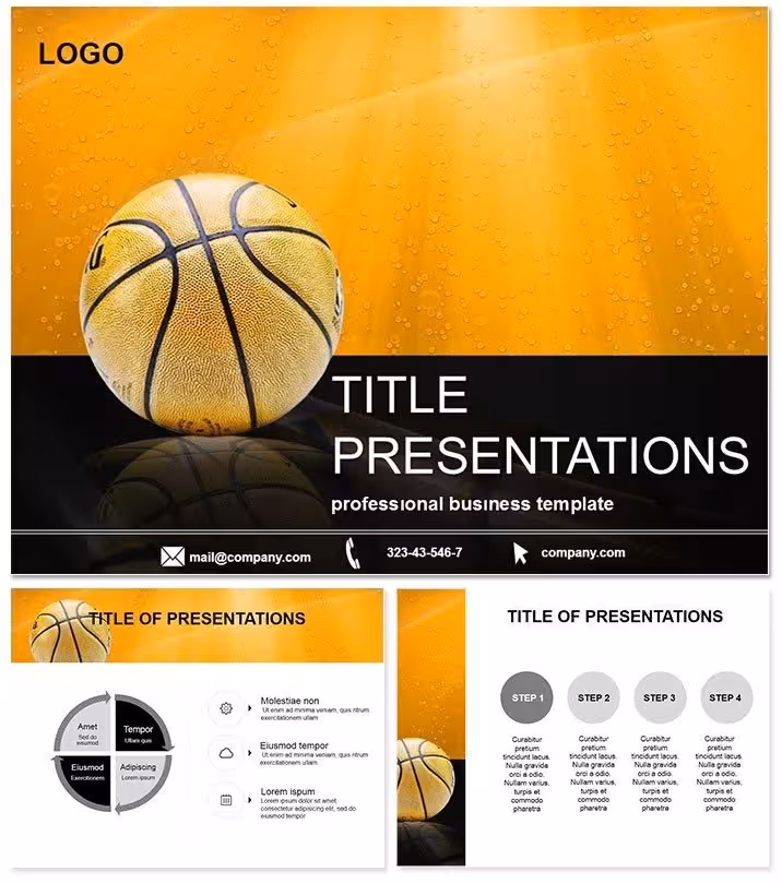 Sports Ball PowerPoint Template - Fully Editable | Instant Download | ImagineLayout