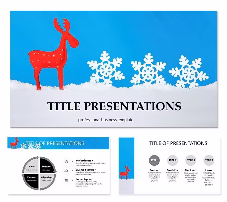 Christmas Reindeer PowerPoint Presentation Template