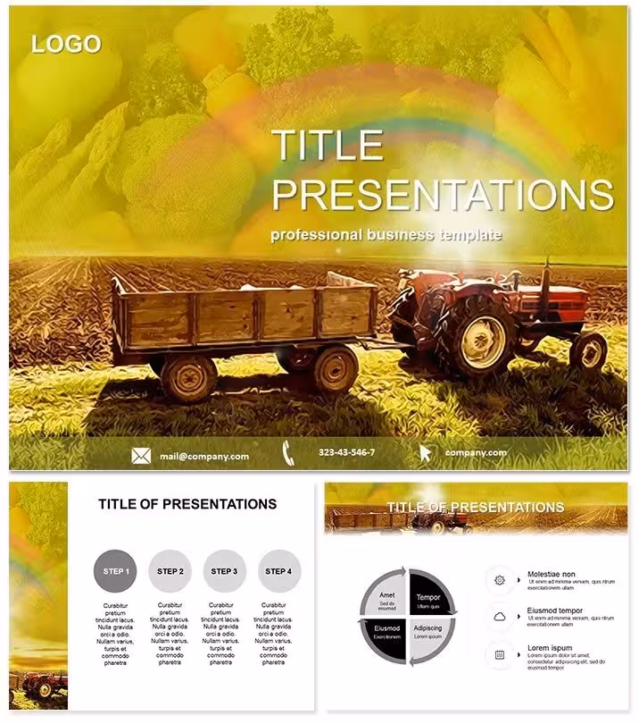 Field and Tractors Keynote Template for Agriculture