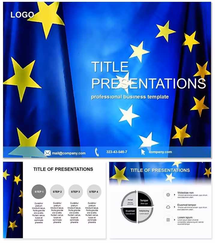 EU Flags Keynote Template Designs