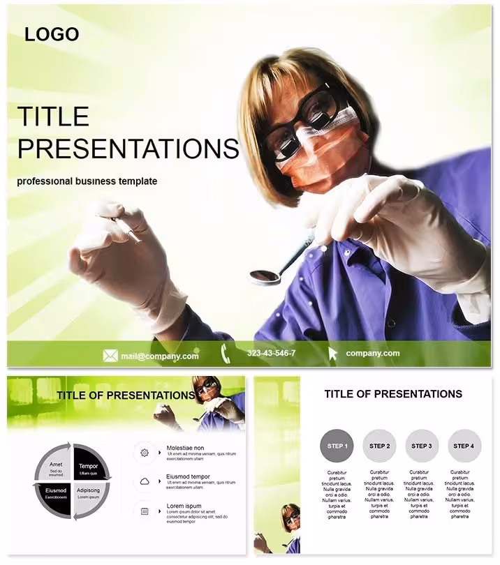 Master Dentistry Talks with Expert PowerPoint Template