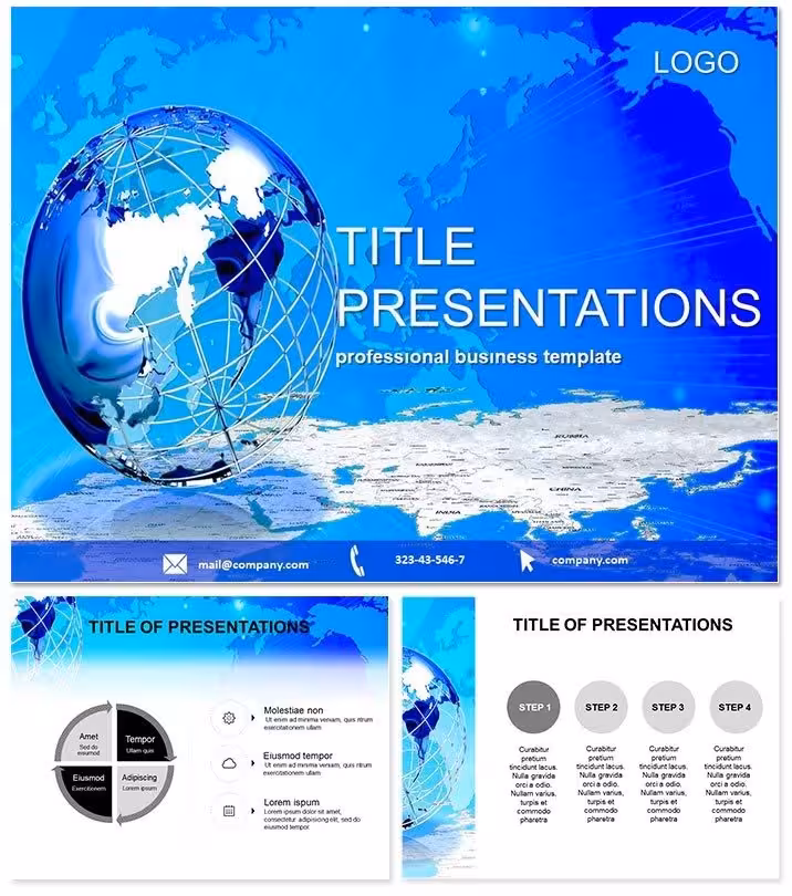 Virtual World PowerPoint Template