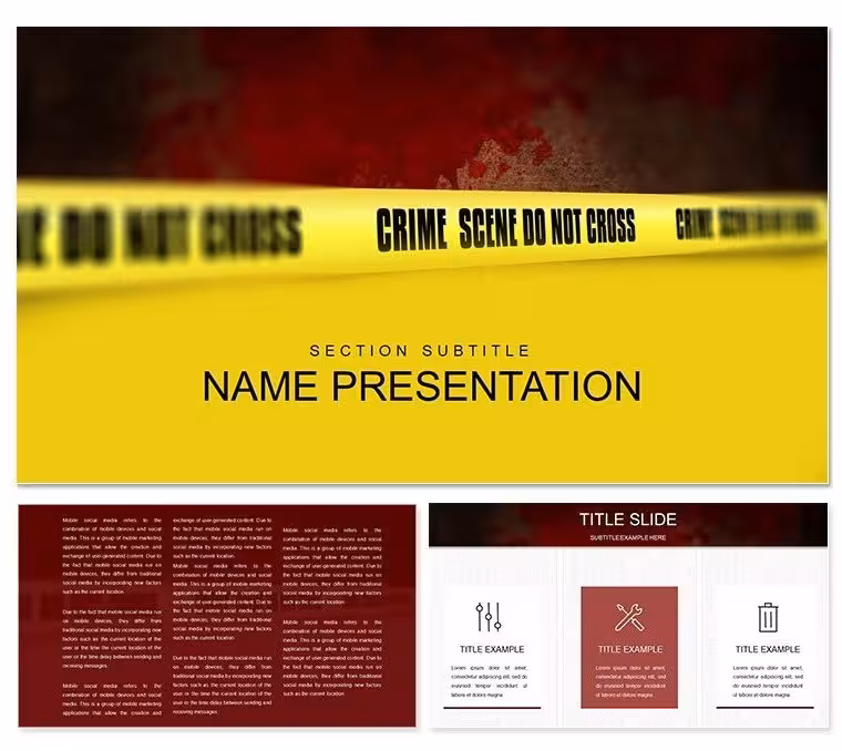 Crime Scene Keynote Template: Visualizing Justice with Precision