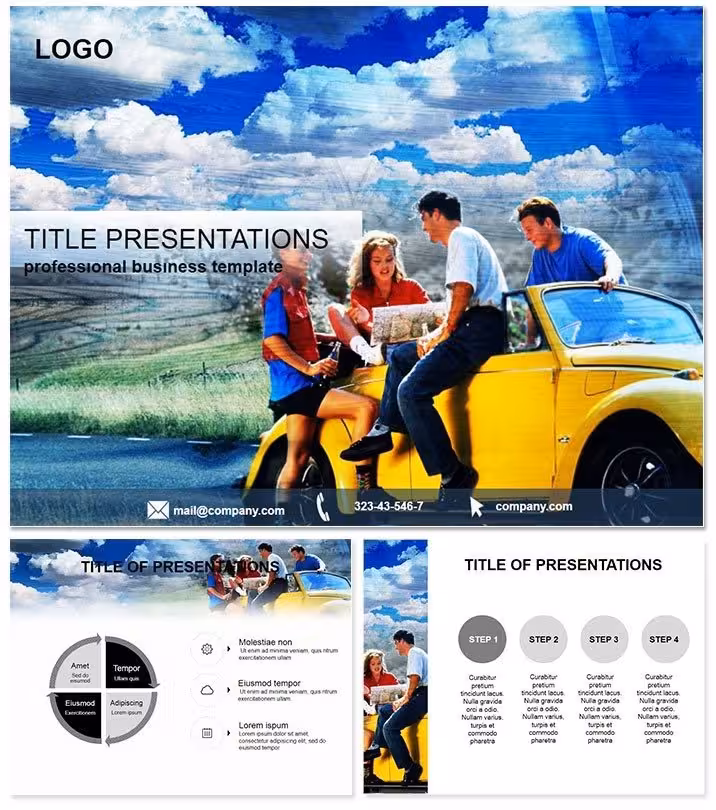 Auto Trip PowerPoint Template