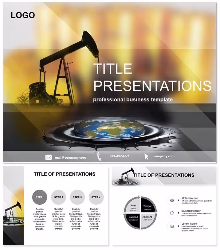 Oil Production Keynote Template: Energy Visionary