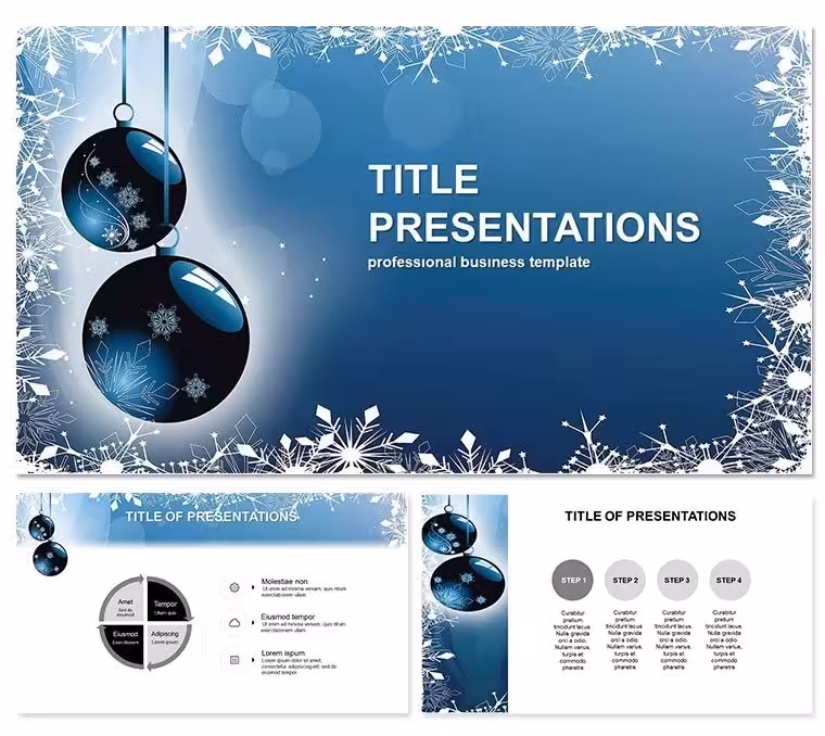 Christmas Balls Decoration PowerPoint Template