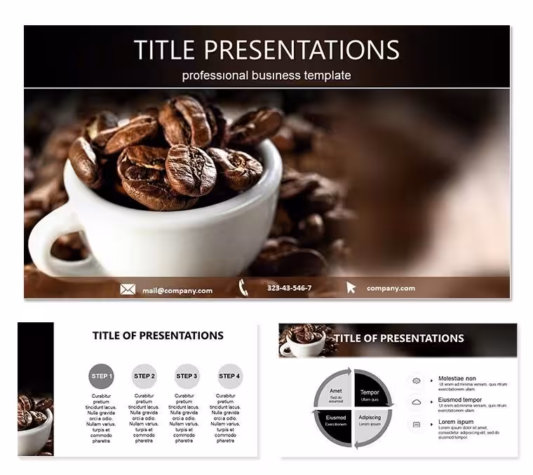 Black Coffee Keynote Template: Brew Bold Ideas with Elegance