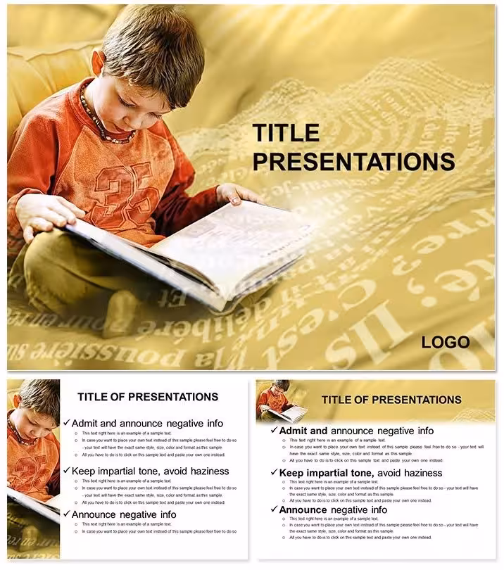 Teach Child Read Keynote Template: Fun Learning