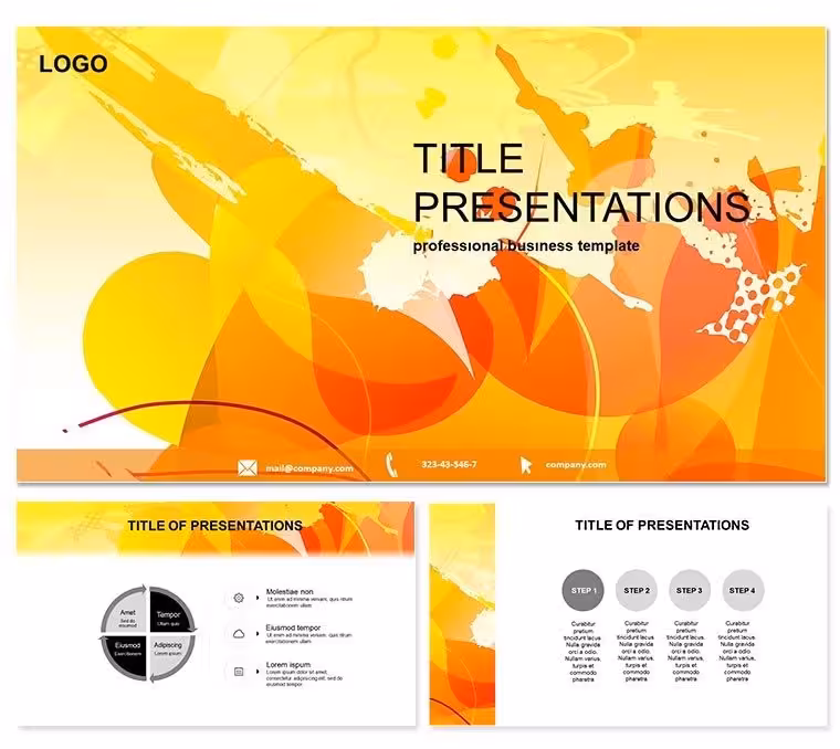 Pink Spots Vibrant PowerPoint Template