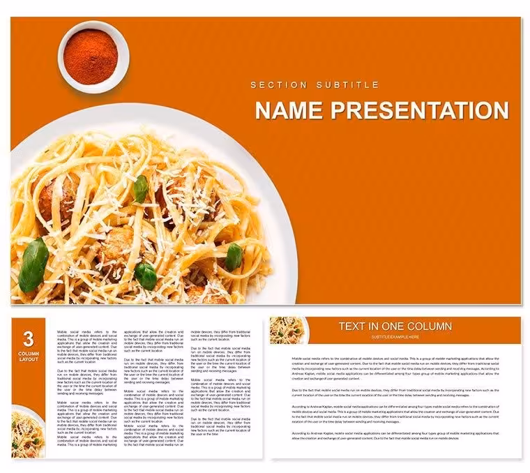 Italian Cuisine Keynote Template