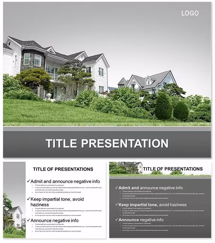 Rental House Keynote Template: Showcase Properties Seamlessly
