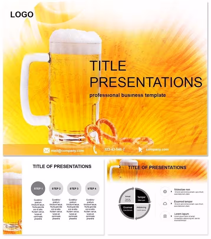 Glass of Beer Keynote Presentation Kit