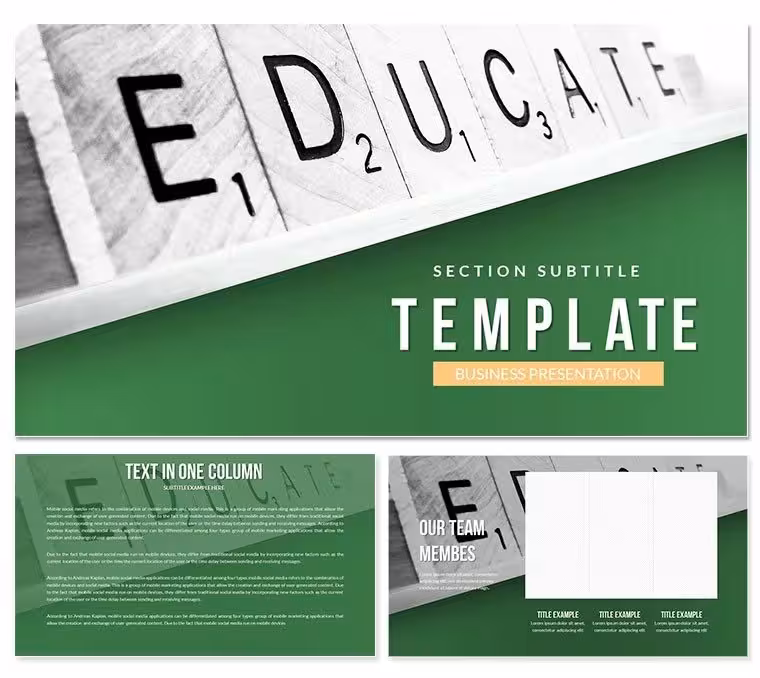 Educate Keynote Templates - Themes