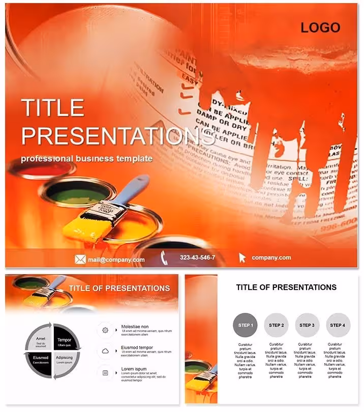 Carpentry Paint PowerPoint Template