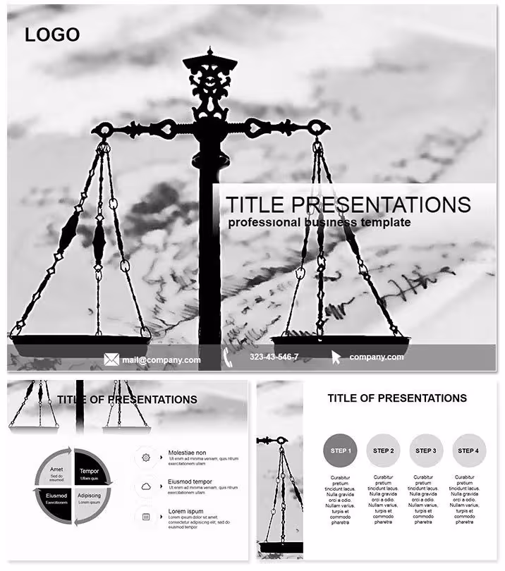 Authoritative Violation of Law PowerPoint Template