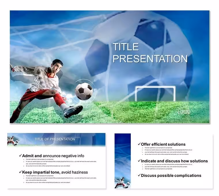 Score Spectacular: Football Kick PowerPoint Template