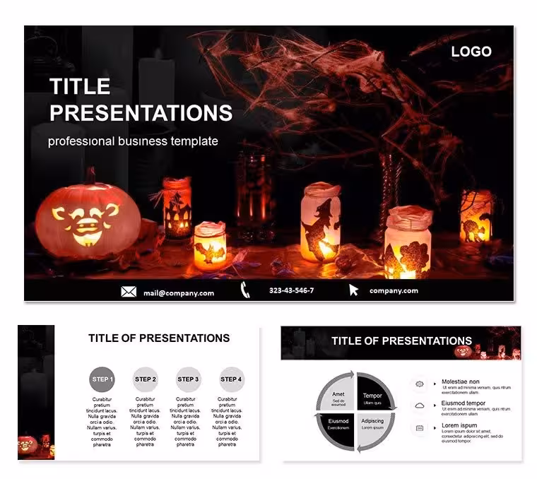 Halloween Holiday Keynote Template: Holidays with a Haunting Twist